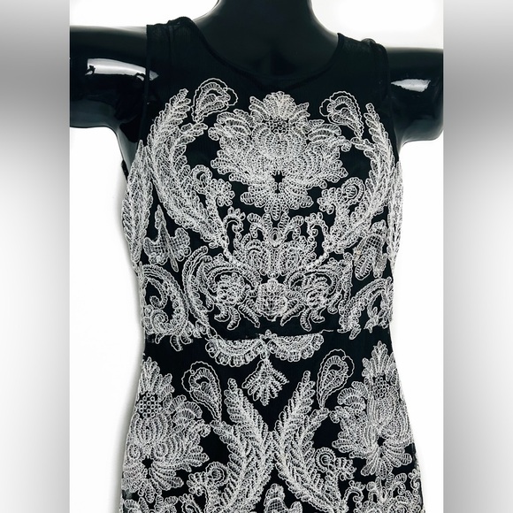 🔸2 for$11🔸 
 Black with Silver Lace Accent Dress - Picture 5 of 8